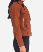Alison Suede Biker Jacket - Image 3