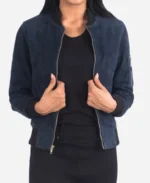 Ava Ma-1 Suede Bomber Jacket - Image 3