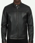 Cafe Racer Black Leather Jacket