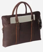 Classic Brown leather Laptop Bag - Image 2