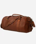 Classic Leather Travel Duffle Bag - Image 3
