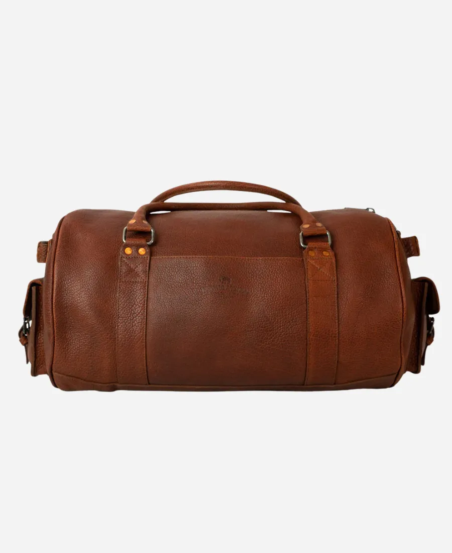 Classic-Leather-Travel-Duffle-Bag.webp Classic Leather Travel Duffle Bag - Image 1