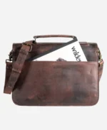 Denver Dark Oak Leather Briefcase - Image 2