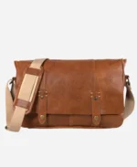 Handmade Leather Messenger Bag - Image 2