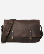 Handmade Leather Messenger Bag - Image 4