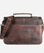 Denver Dark Oak Leather Briefcase - Image 4