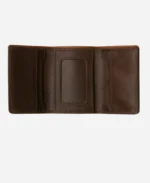 Leather Trifold Brown Wallet - Image 2