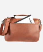 Luxury Brown Leather Briefcase - Image 4