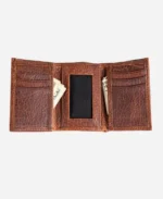 Luxury Leather Trifold Wallet - Image 4