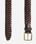 Adjustable Braided Leather Belt - Image 2
