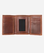 Luxury Leather Trifold Wallet - Image 3