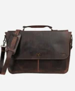 Premium Laptop Leather Messenger Bag - Image 2