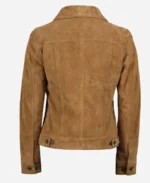 Women Suede Trucker Jacket - Image 4