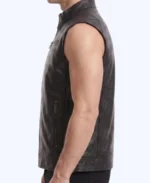 Jackson Biker Black Leather Vest