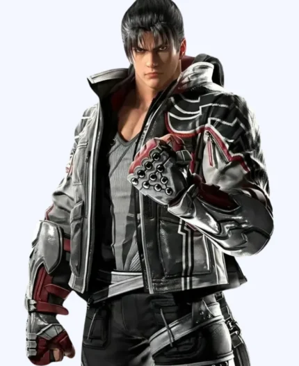 8 Jin Kazama Tekken Game Black Leather Jacket