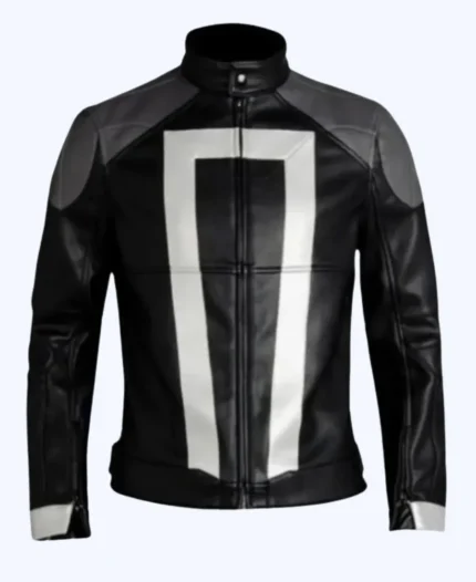 Agents Of Shield Ghost Rider Black Leather Jacket
