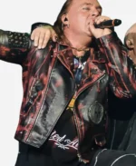 Andi Deris Halloween Pumpkins Leather Jacket