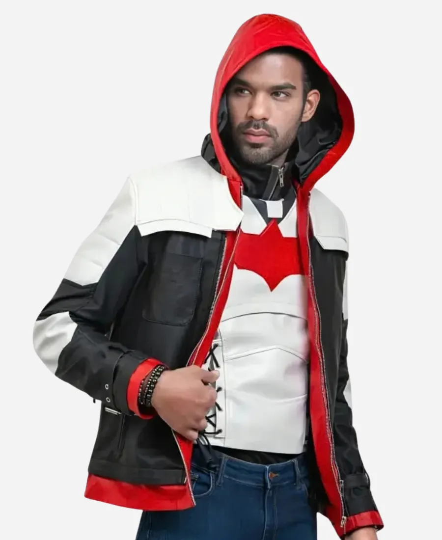 Batman Arkham Red Hood Jacket Batman Arkham Knight Leather Jacket with Batman