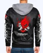 Samurai Cyberpunk 2077 Leather Jacket - Image 4