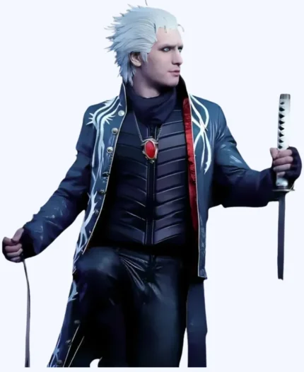 Vergil Devil May Cry 3 Leather Coat Vest
