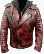 Famous German Singer Michael Kiske Helloween Brown Leather Jacket