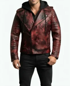 Famous German Singer Michael Kiske Helloween Pumpkins Brown Leather Jacket