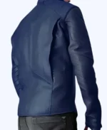 Superman Man Of Steel Blue Leather Jacket