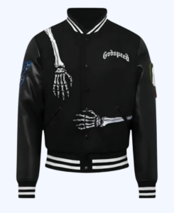 James Blake Godspeed Rod Skull Black Jacket