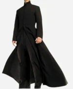 Keanu Reeves The Matrix Reloaded Neo Black Trench Coat