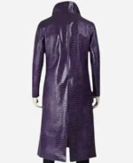 Suicide Squad Jared Leto Joker Purple Leather Coat