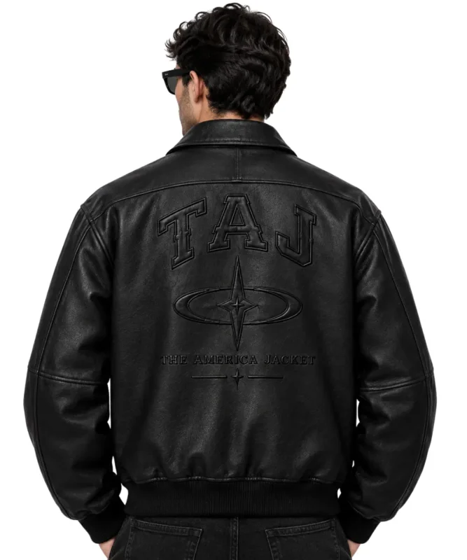 The America Jacket Blackout Leather Jacket