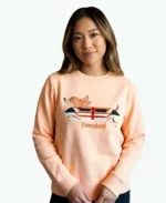 Disney Land Dachshund Monorail Peach Sweatshirt