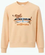 Unisex Disney Land Dachshund Peach Sweatshirt