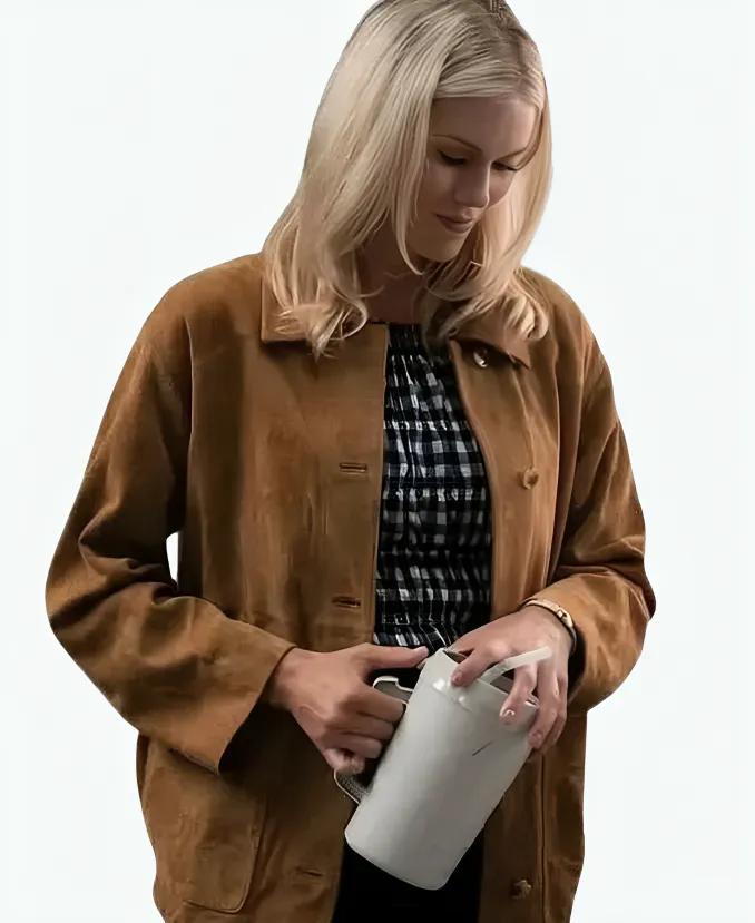 Marshalls S01 Ellyn Jameson Suede Jacket Dolly Weaver S01 Ellyn Jameson Brown Leather Jacket