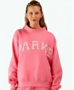 Parke x Pink Aid Breast Cancer Awareness 2026 Varsity Mockneck Pink Sweatshirt
