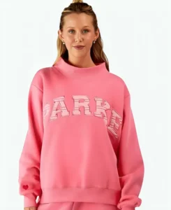 Parke x Pink Aid Breast Cancer Awareness 2026 Varsity Mockneck Pink Sweatshirt