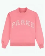 Parke x Pink Aid Pink Varsity Mockneck Sweatshirt