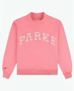 Parke x Pink Aid Pink Varsity Mockneck Sweatshirt