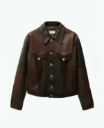 The Tonight Show Starring Jimmy Fallon 2026 Luke Bryan Brown Leather Jacket
