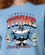 Tennessee Titans Disney x Champion 2026 Thanos Light Blue T-Shirt