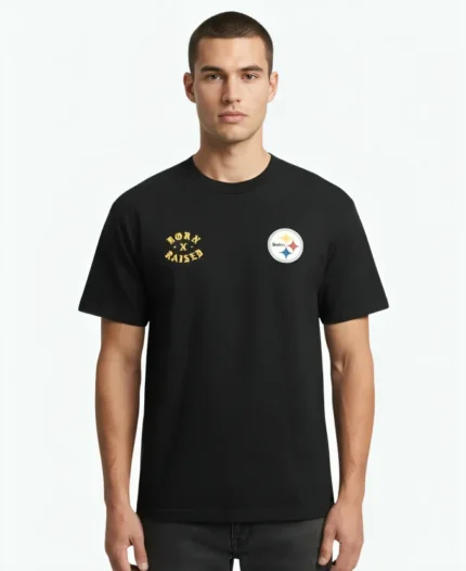 Unisex Born x Raised x Pittsburgh Steelers 2026 Black T-Shirt