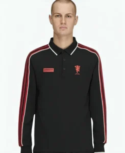 Unisex Manchester United x Adidas SPZL FC 2026 Black Polo T-Shirt